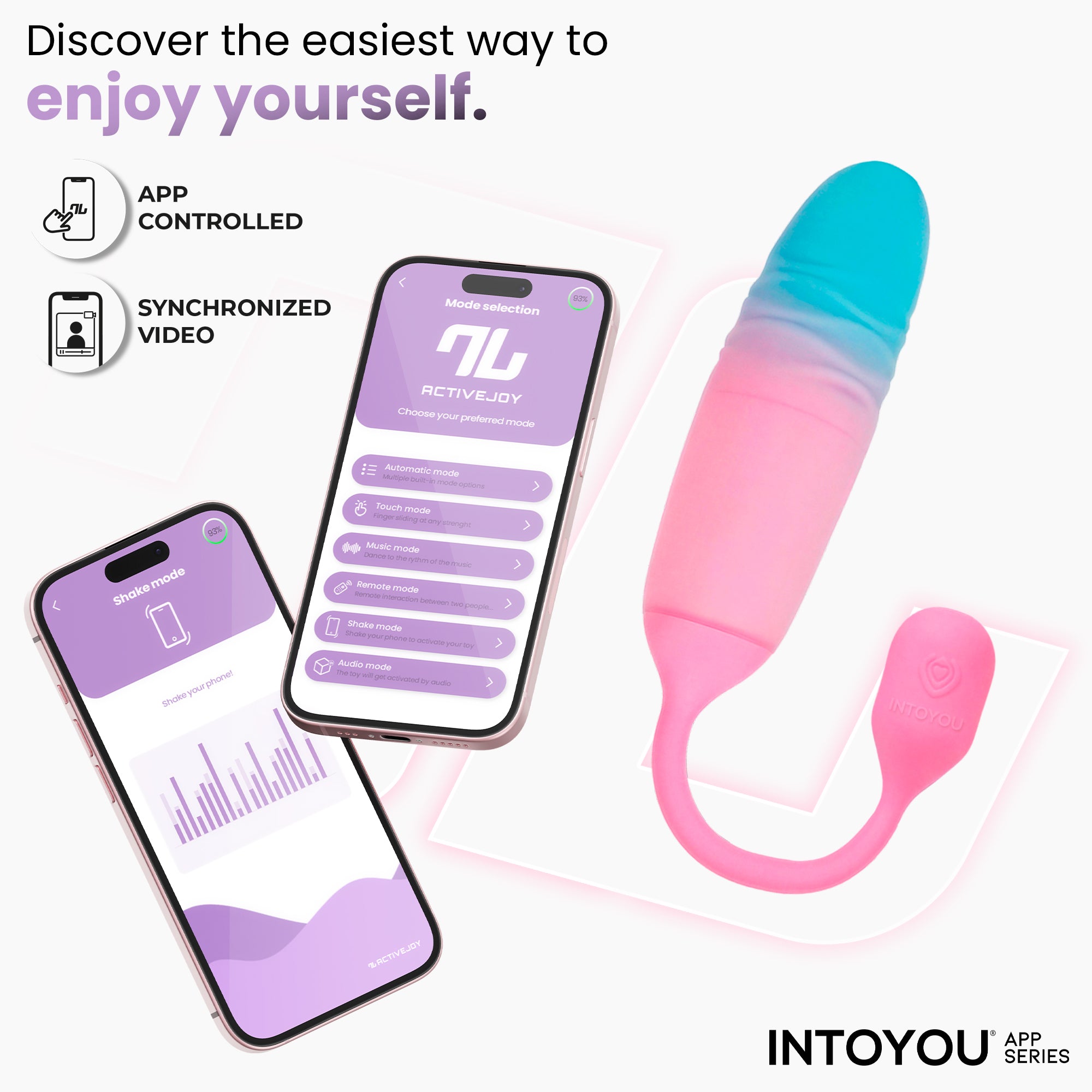 INTOYOU NexEgg Motion Ovetto thrusting rosa con app