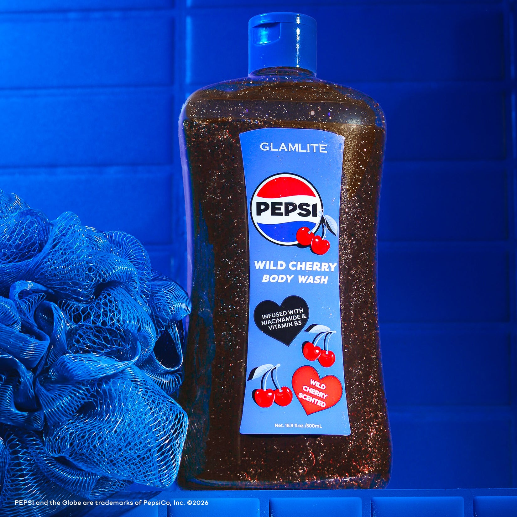 Glamlite Self-Care Pepsi Body Wash Bagnoschiuma Niacinamide
