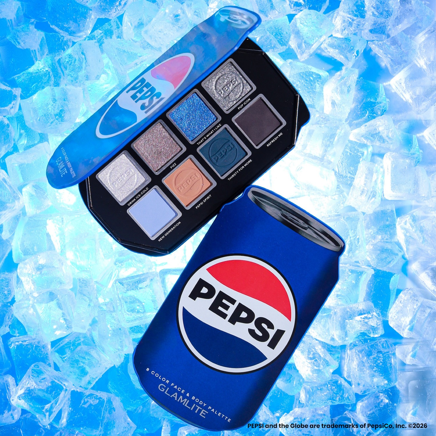 Glamlite Pepsi Palette ombretti 8 colori edizione limitata