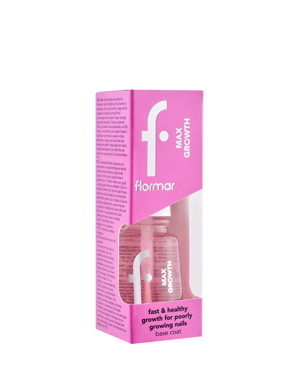 Pretty by Flormar Max Growth smalto base top coat nutriente