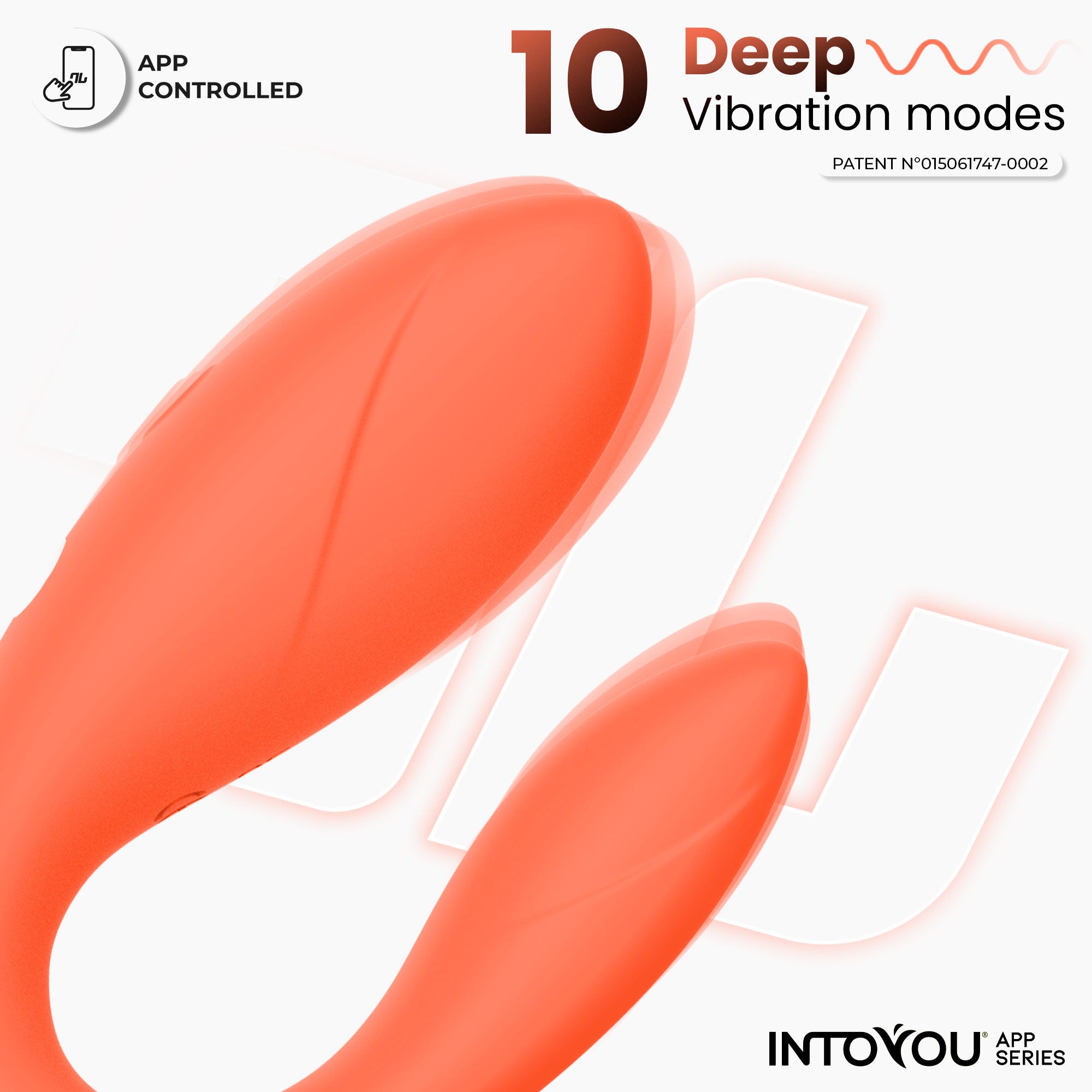 INTOYOU Per Coppie Vibratore App Salmone Silicone