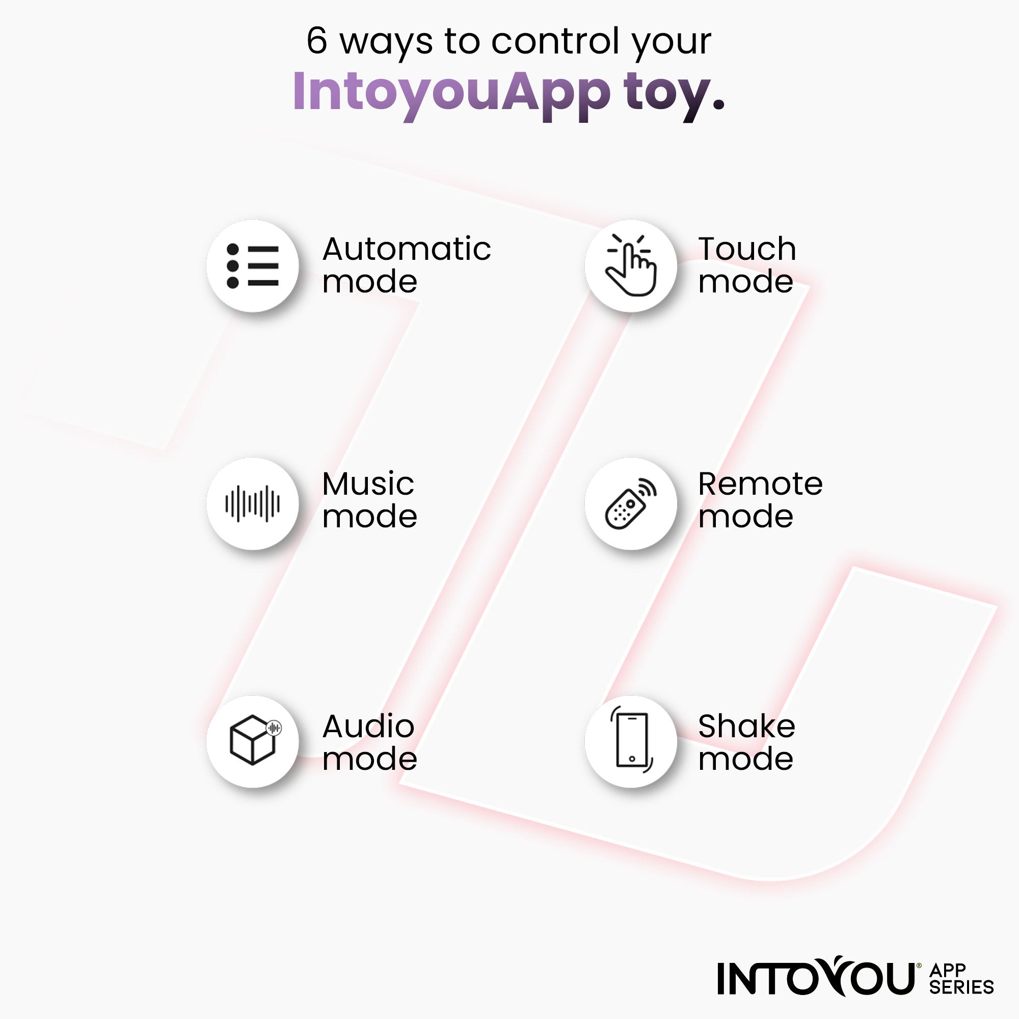 INTOYOU Uova Waving ovetto vibrante rosa app 8 modi