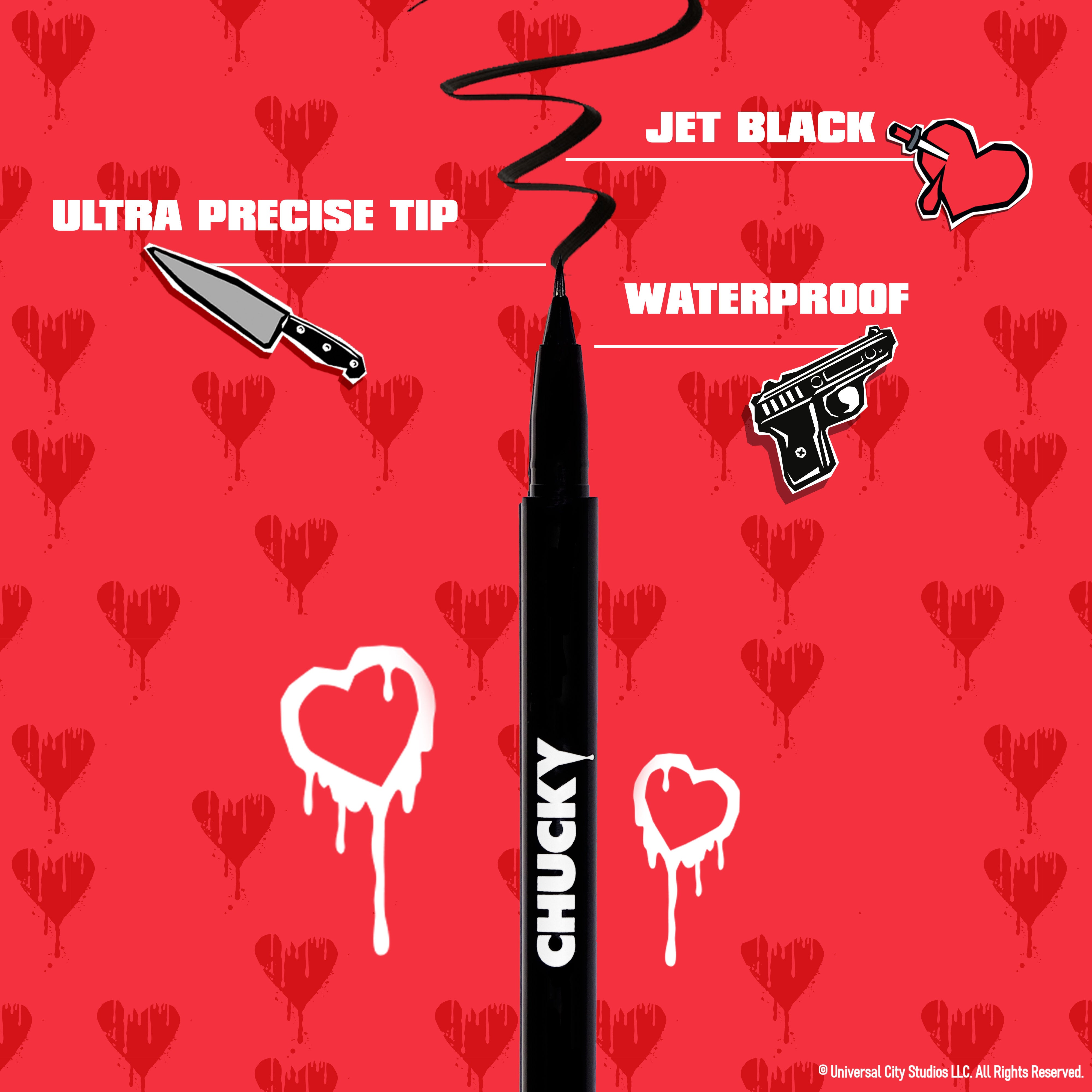 Glamlite Chucky Eyeliner Duo eyeliner nero 2 pezzi mat
