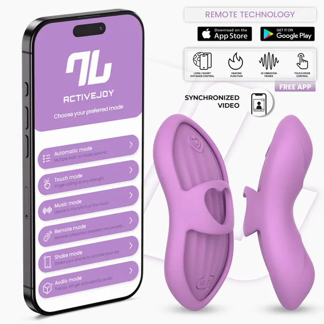 INTOYOU Laia stimolatore dito riscaldante 39° lavanda app