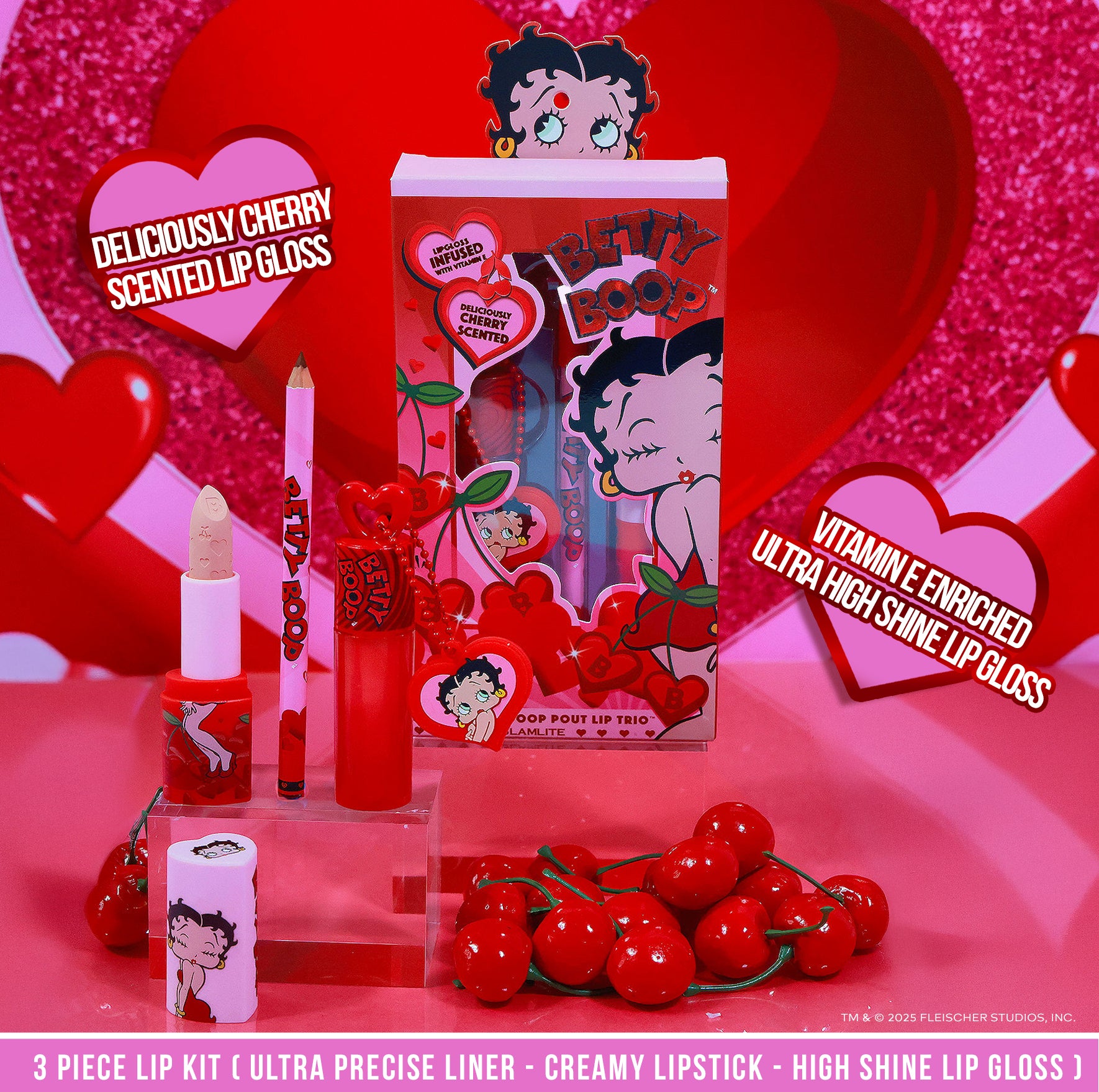 Glamlite Betty Boop Lip Kit kit labbra ciliegia