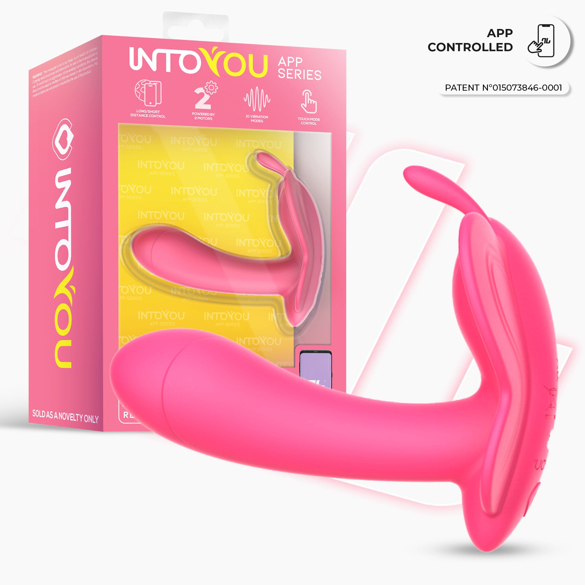 INTOYOU Wingy stimolatore clitoride farfalla rosa pesca