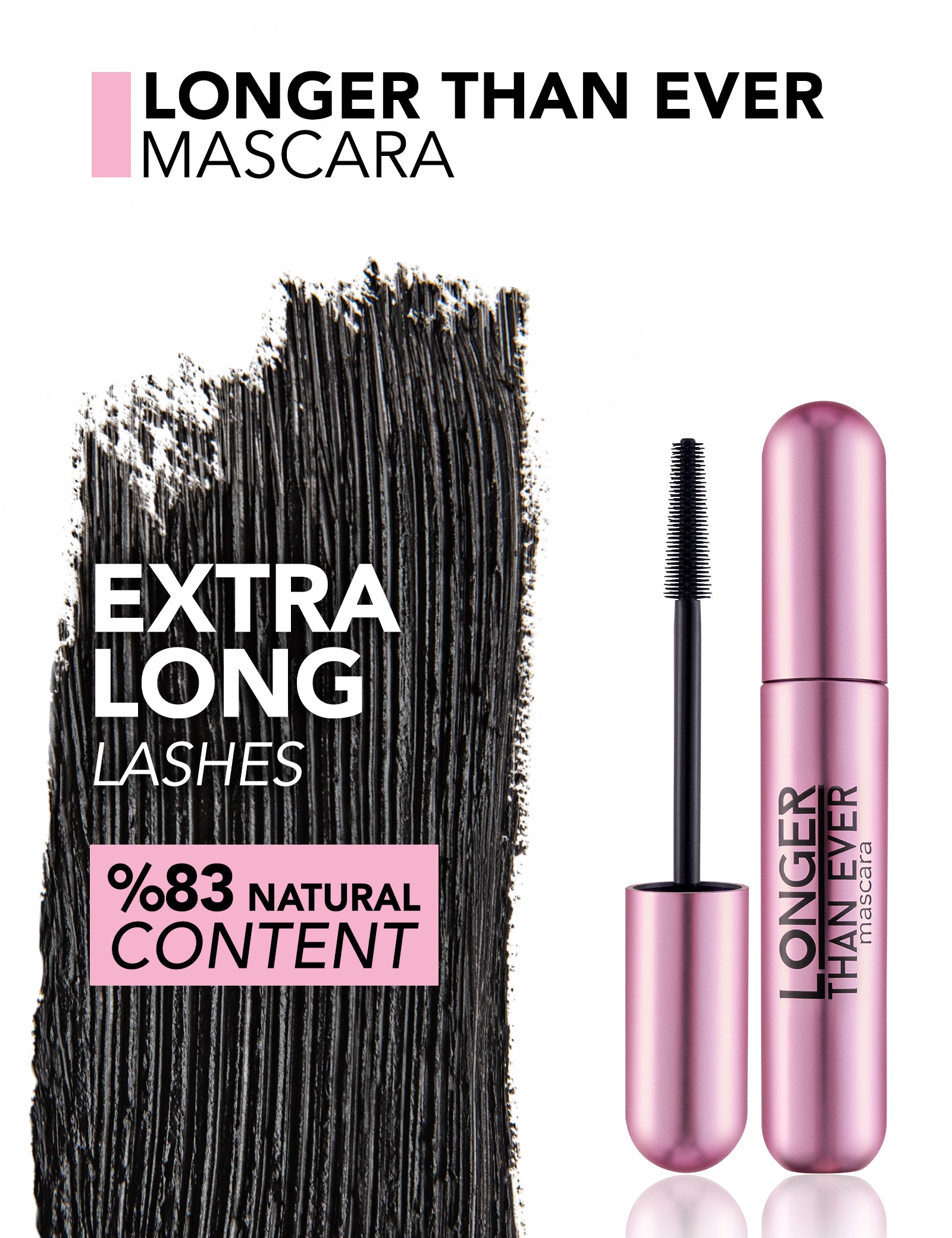 Pretty by Flormar Longer Than Ever mascara nero allungante