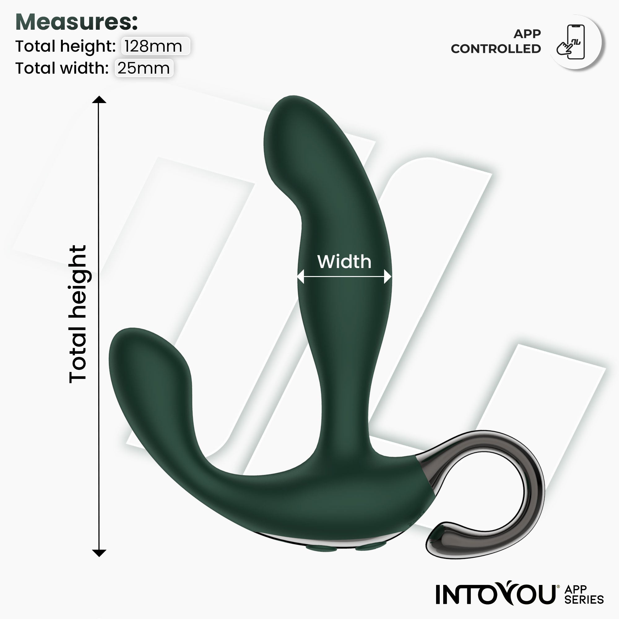 INTOYOU Greeny stimolatore prostatico Finger Wiggling app