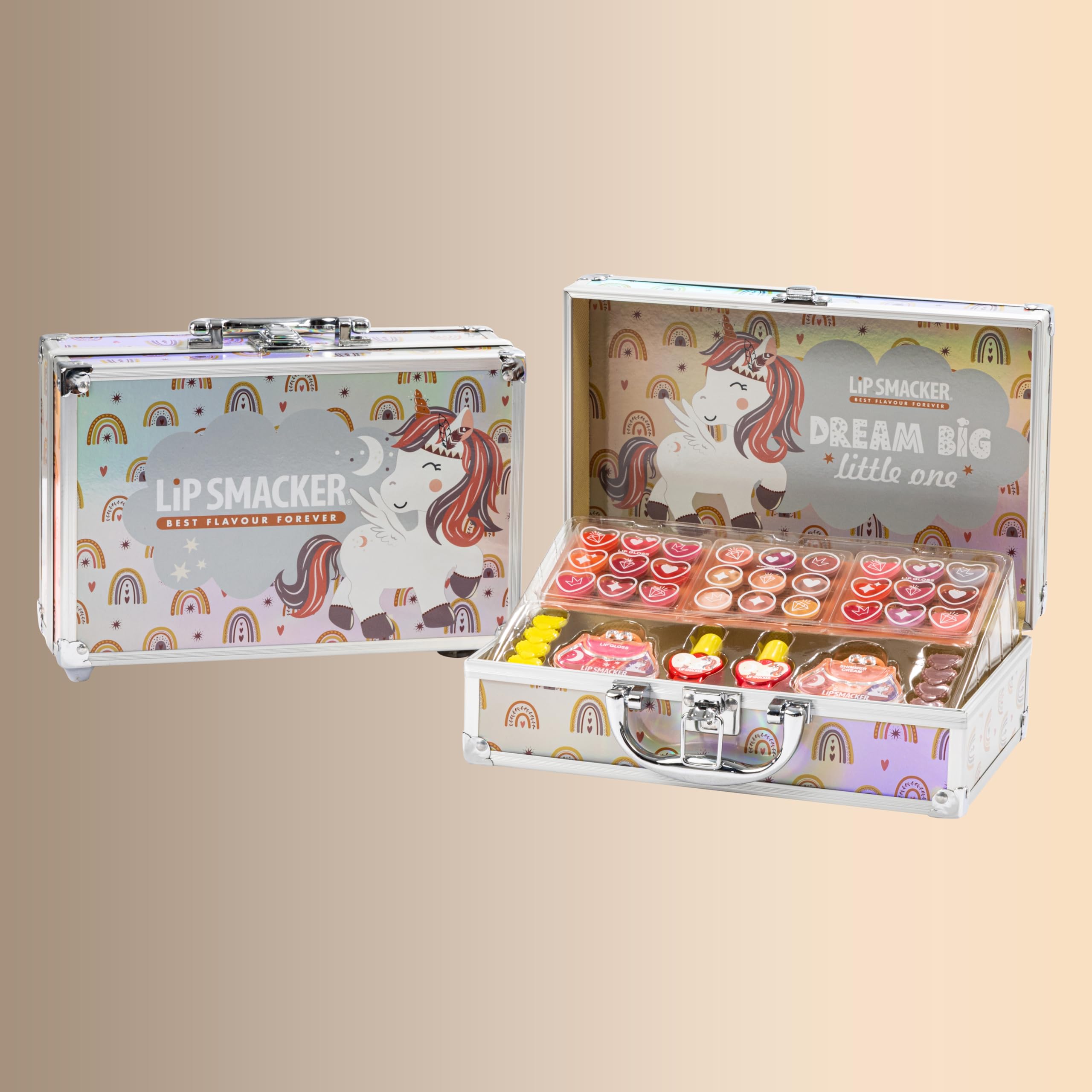 Lip Smacker Sparkle & Shine Beauty Train Case set trucco bambina 37 pezzi