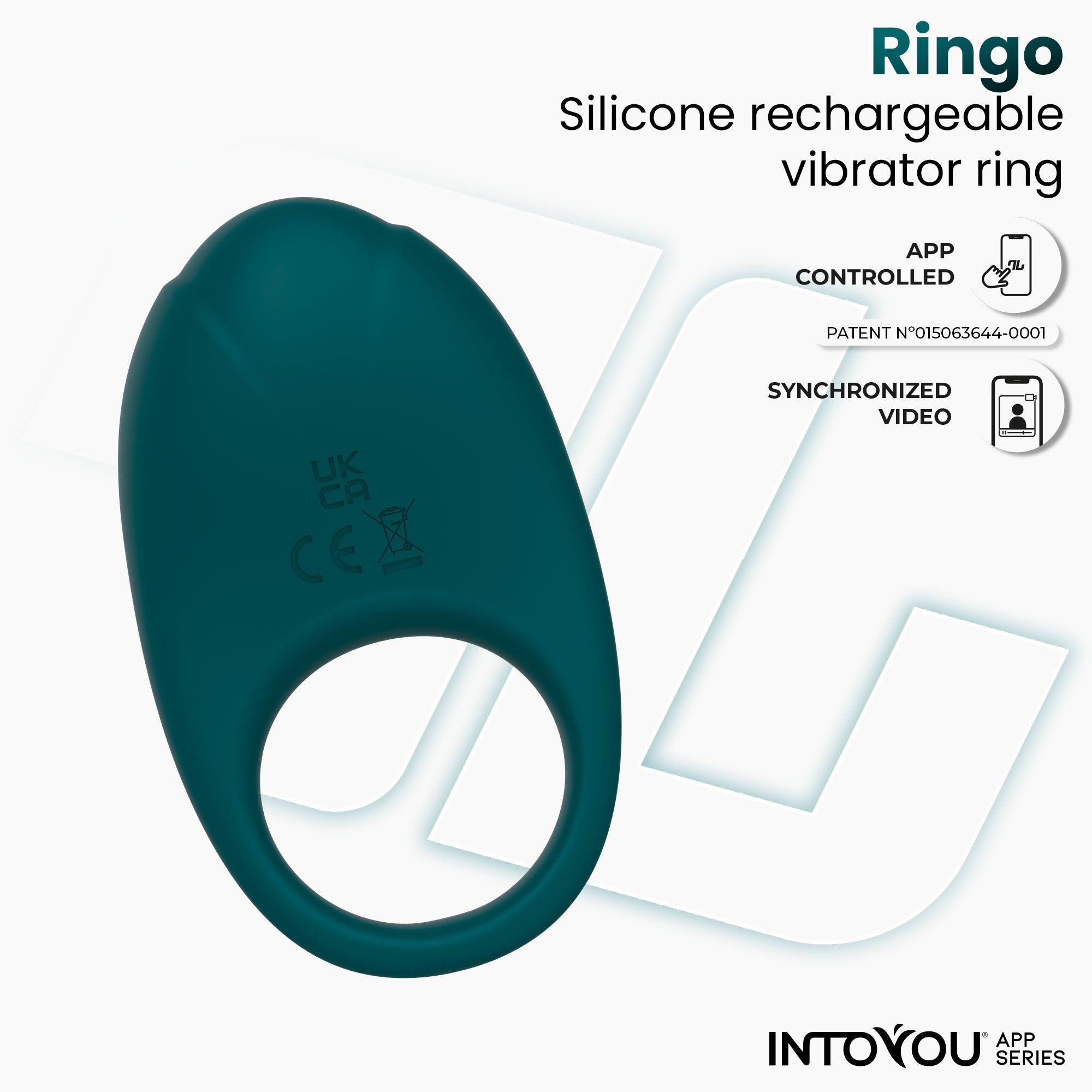 INTOYOU Ringo anello vibrante pene verde app 10 modi