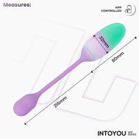 INTOYOU Uova NexEgg ovulo vibrante lilla app USB-C