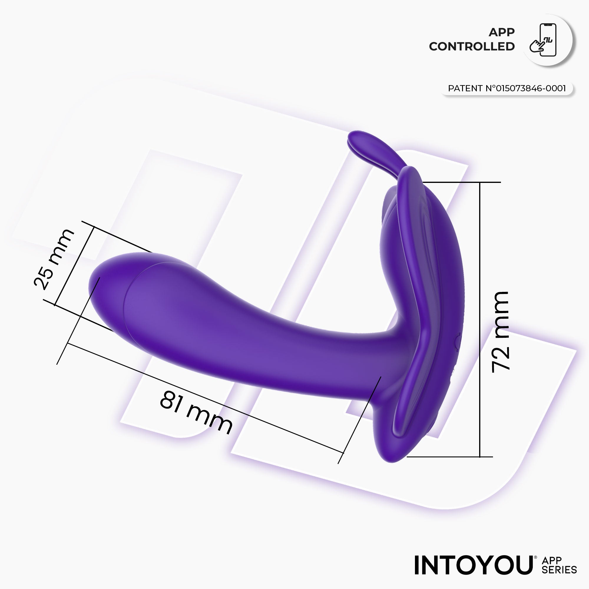 INTOYOU Wingy stimolatore farfalla clitoride viola app 10 modi