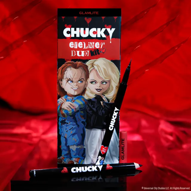 Glamlite Chucky Eyeliner Duo eyeliner nero 2 pezzi mat