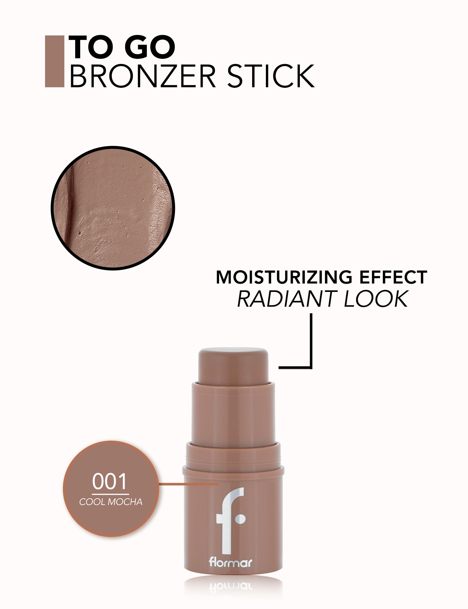 Pretty To Go 001 Cool Mocha bronzer stick naturale