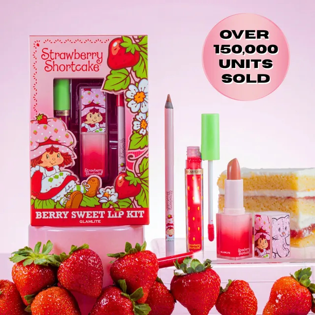 Glamlite Lip Kits Berry Sweet kit labbra fragola 3 pezzi