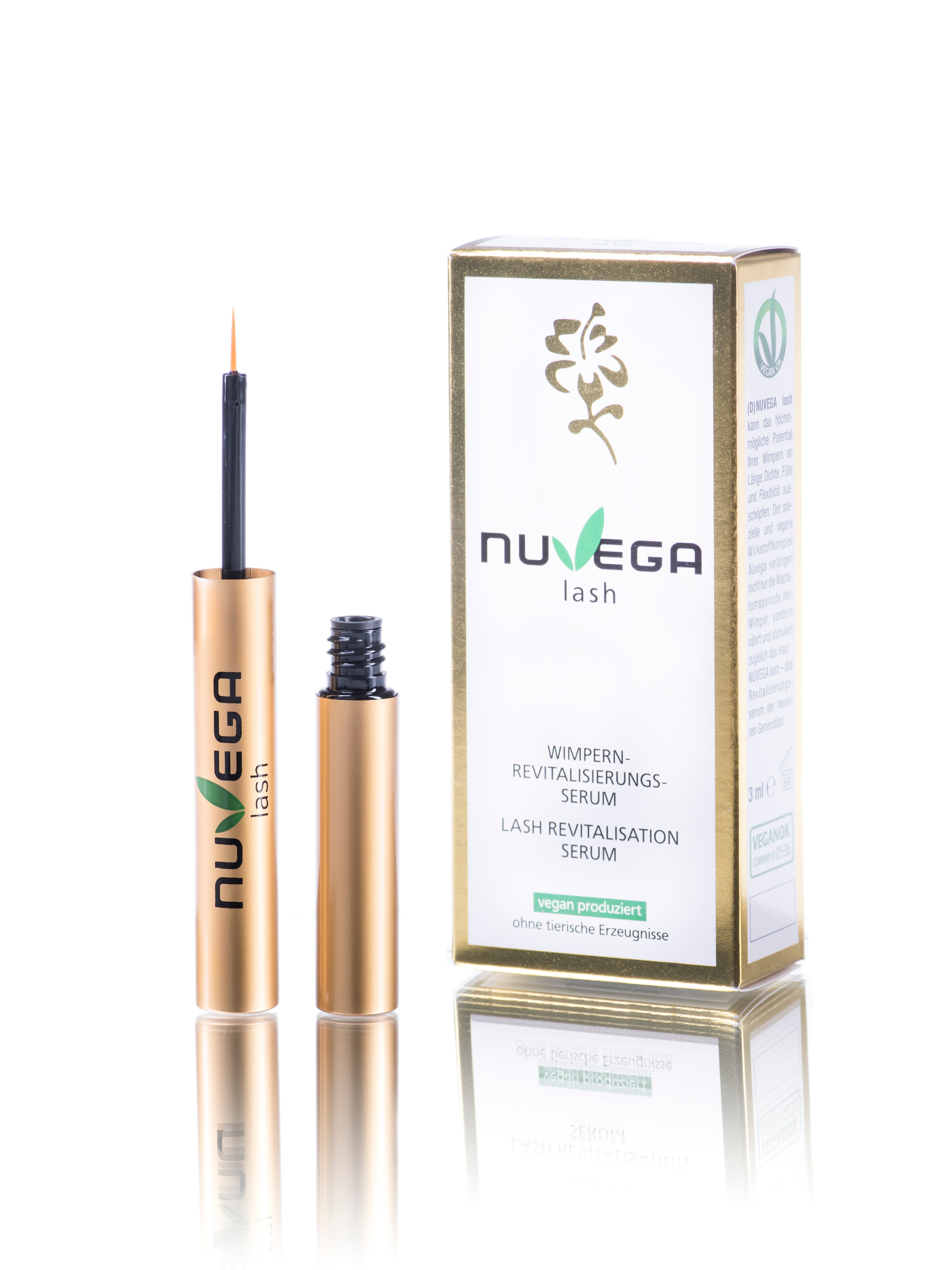 Moart Set NuvegaLash siero ciglia vegano 2x5 ml