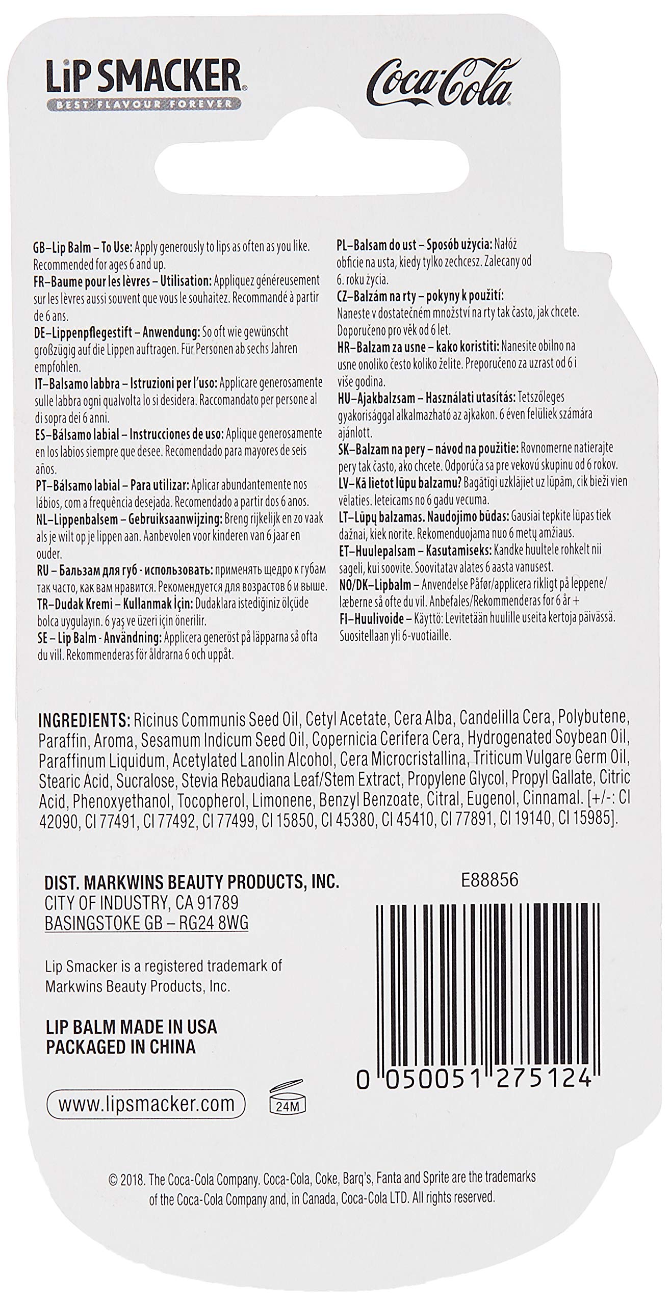 Lip Smacker Coca-Cola Cherry Coke balsamo labbra ciliegia 4 g