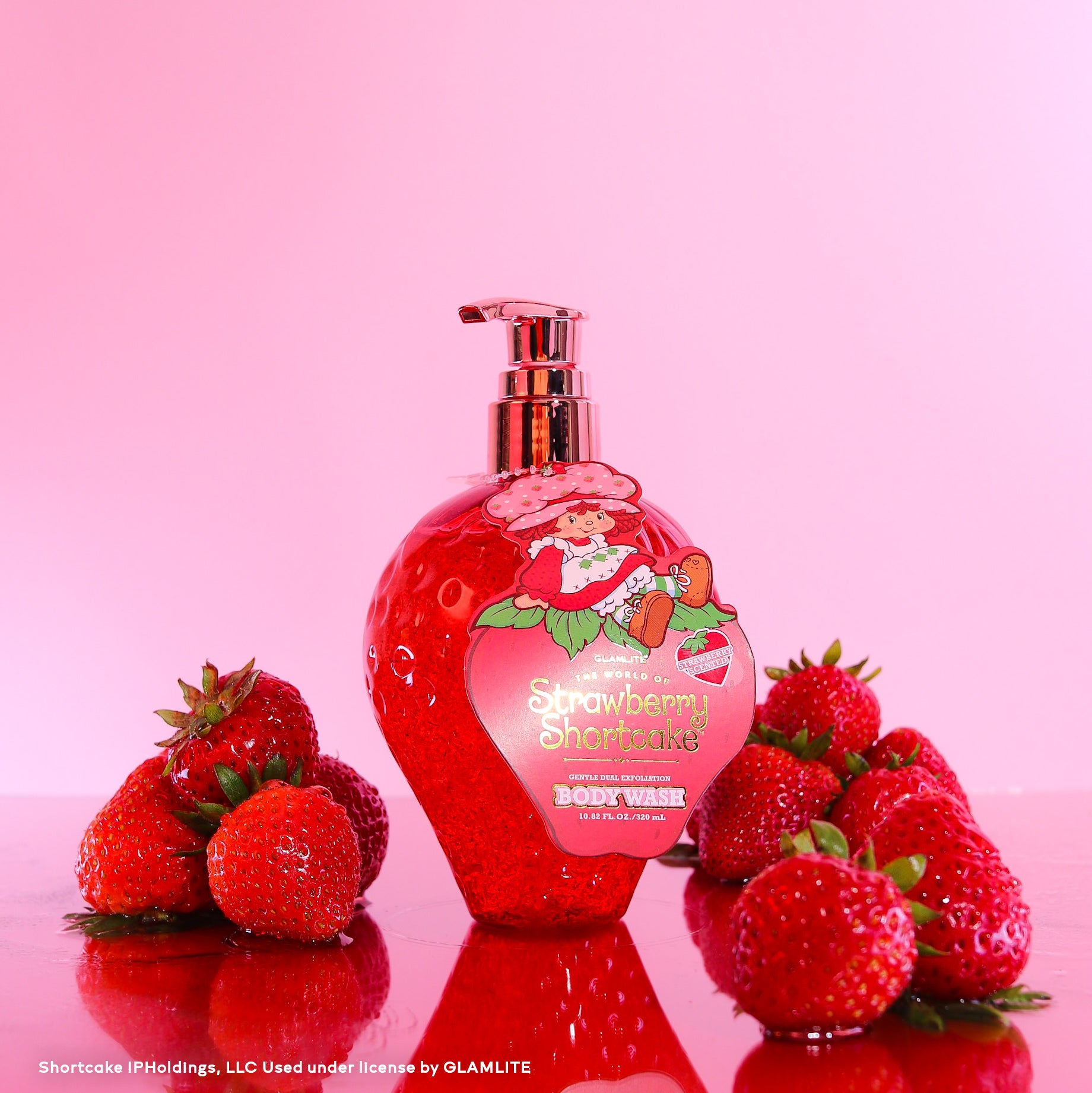 Glamlite Self-Care Essentials Strawberry Shortcake gel doccia fragola esfoliante