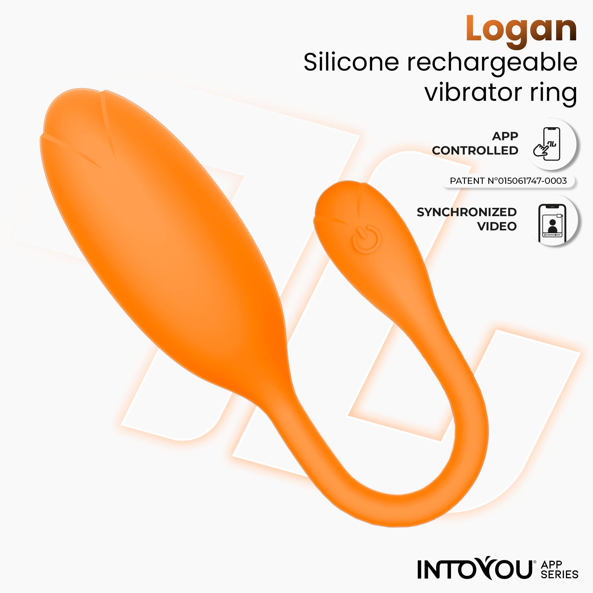 INTOYOU Logan Uovo Vibrante Arancione Bluetooth App