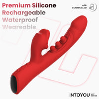 INTOYOU Trixy vibratore clitoride tapping biting con app 4 motori