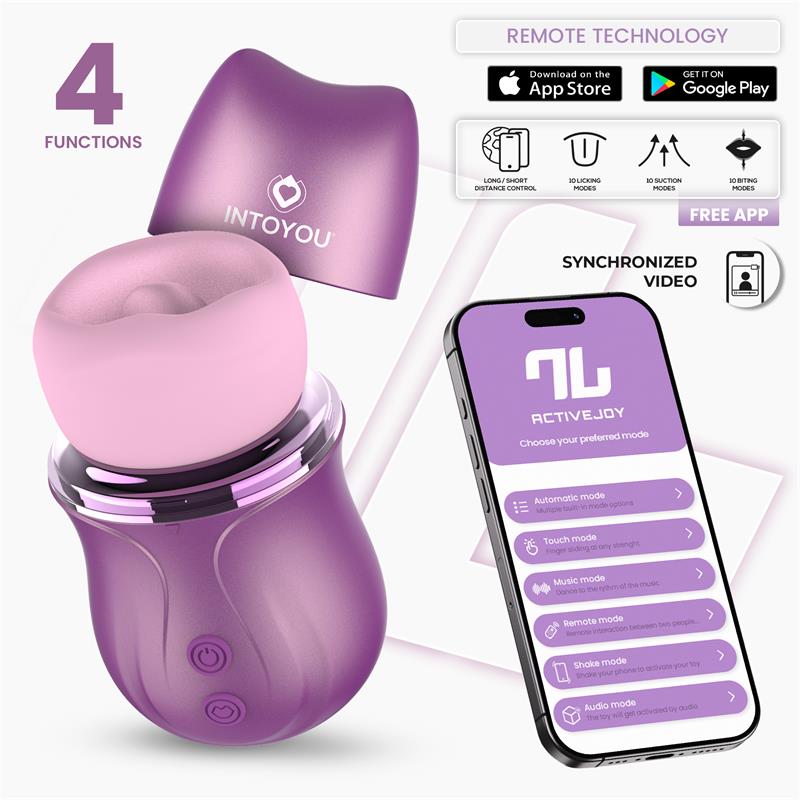 INTOYOU Suvi Stimolatore Clitoride 4 in 1 con App