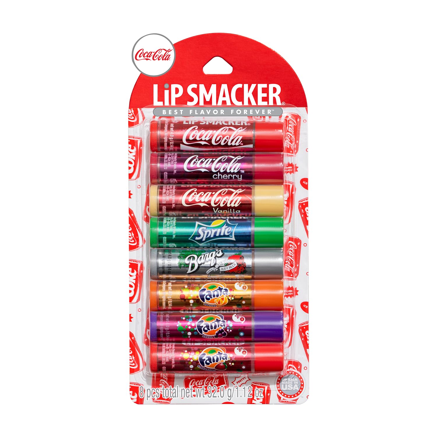 Lip Smacker Coca-Cola Set 8 Balsami Labbra Aroma Cola