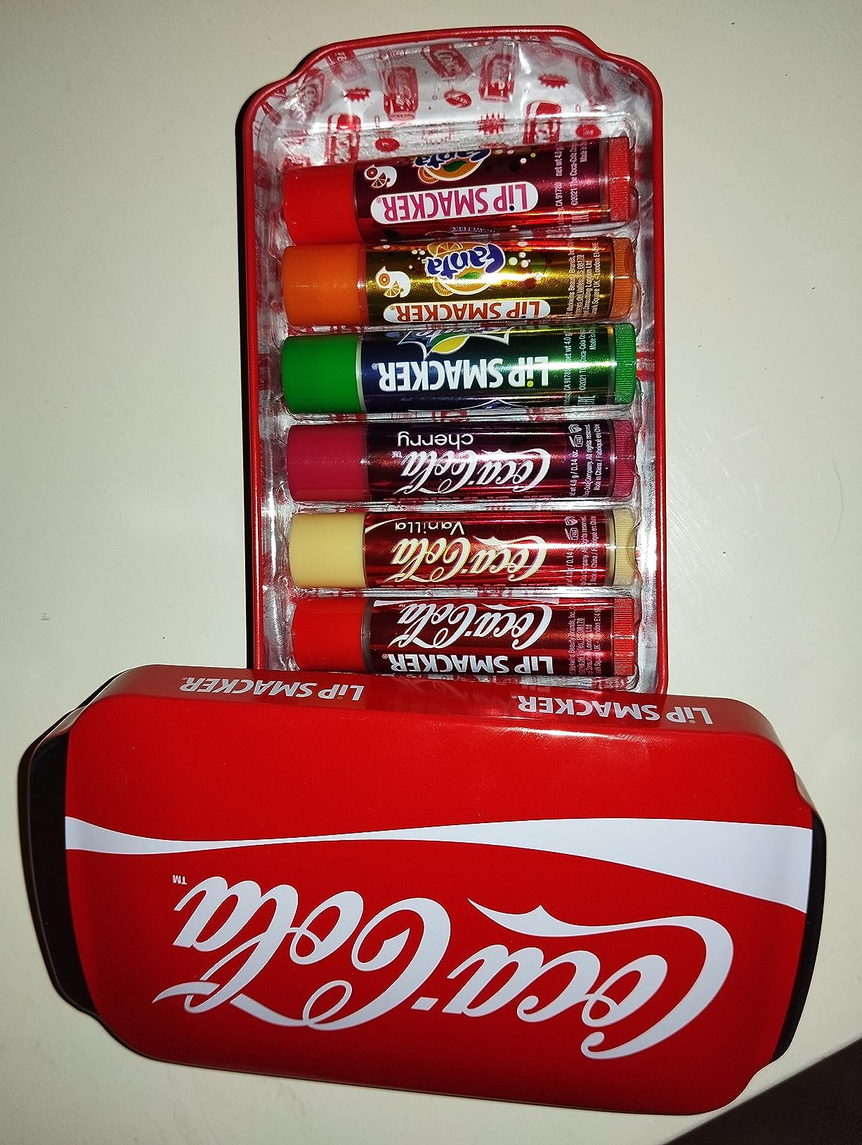 Lip Smacker Coca-Cola balsamo labbra 6 pezzi Can Collection
