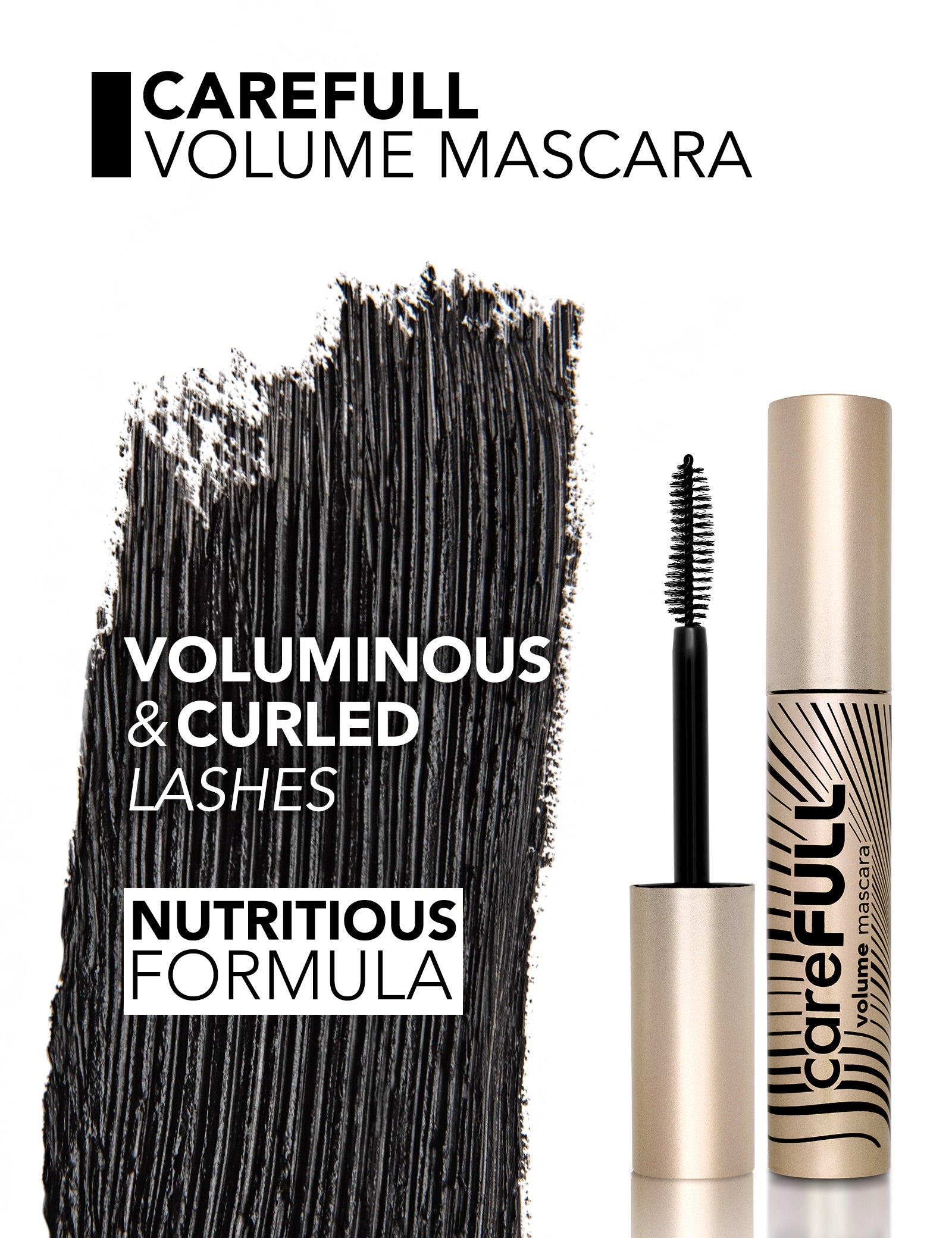 Pretty by Flormar Carefull Volume mascara nero nutriente