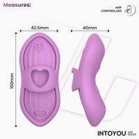 INTOYOU Laia stimolatore dito riscaldante 39° lavanda app