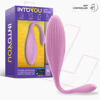 INTOYOU Uovo vibrante viola perle rotanti con app 8 modi
