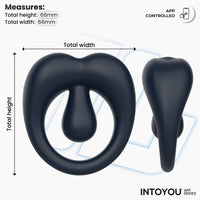INTOYOU Kenny anello vibrante pendolo app blu scuro