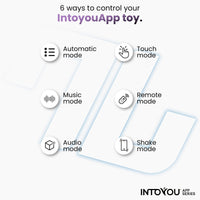 INTOYOU Uovo vibrante thrusting blu con app