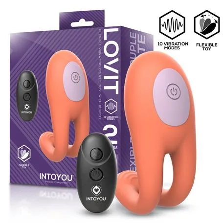 INTOYOU Lovit vibratore di coppia flessibile con telecomando