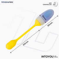 INTOYOU NexEgg uovo vibrante giallo/viola 10 modi app