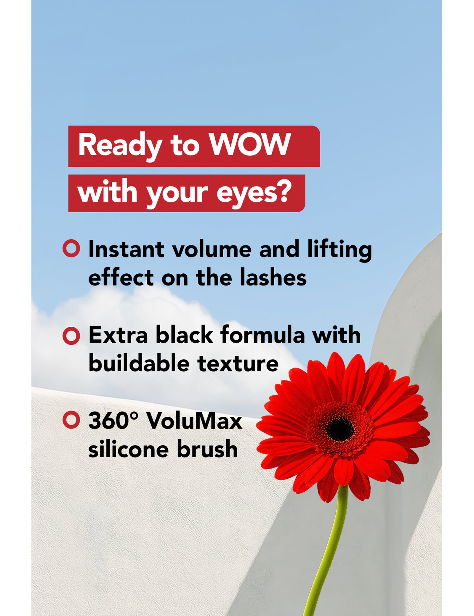 Pretty by Flormar Volume Up Mascara Volumizzante Effetto Lifting