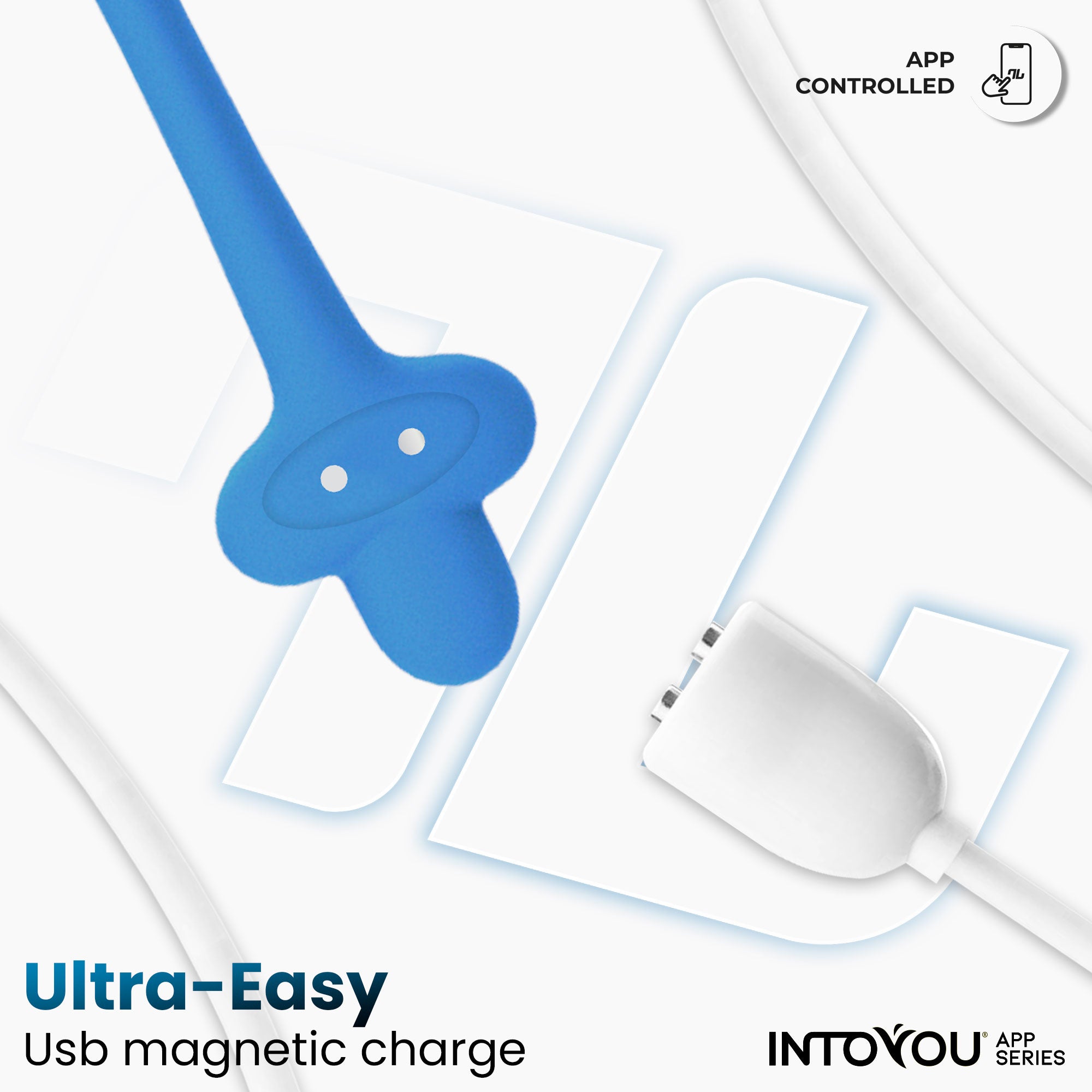 INTOYOU Uova Uovo Vibrante Thrusting App Blu