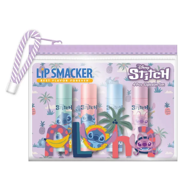 Lip Smacker Disney Beauty Case Balsami Labbra Stitch 4 gusti 16 g