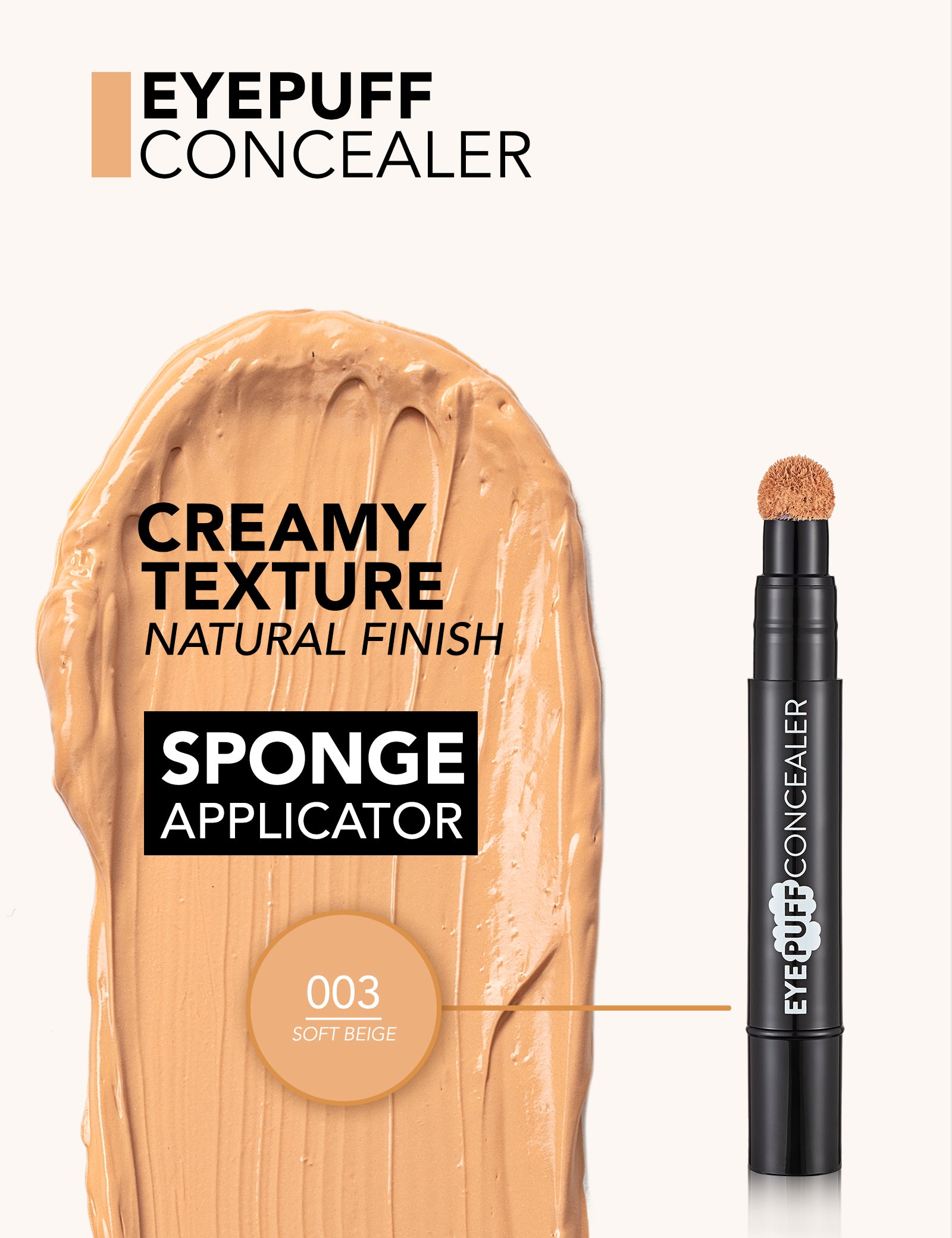 Pretty by Flormar Eye Puff Concealer correttore 002 Light puff