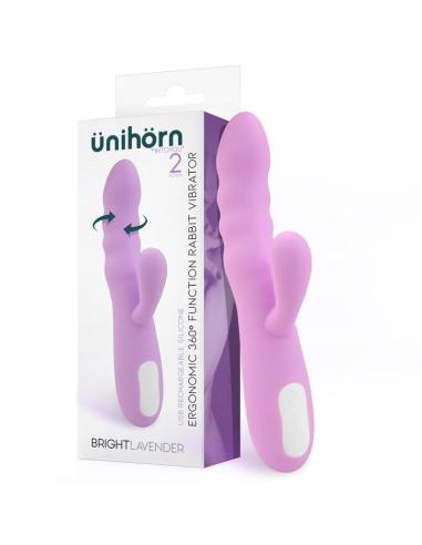 INTOYOU Brightlavender vibratore rotante 360° doppio motore