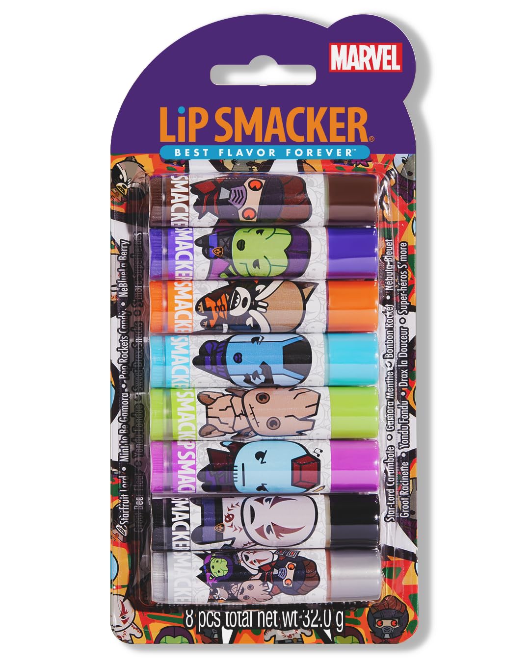 Lip Smacker Marvel Party Pack balsamo labbra 8 pezzi assortiti