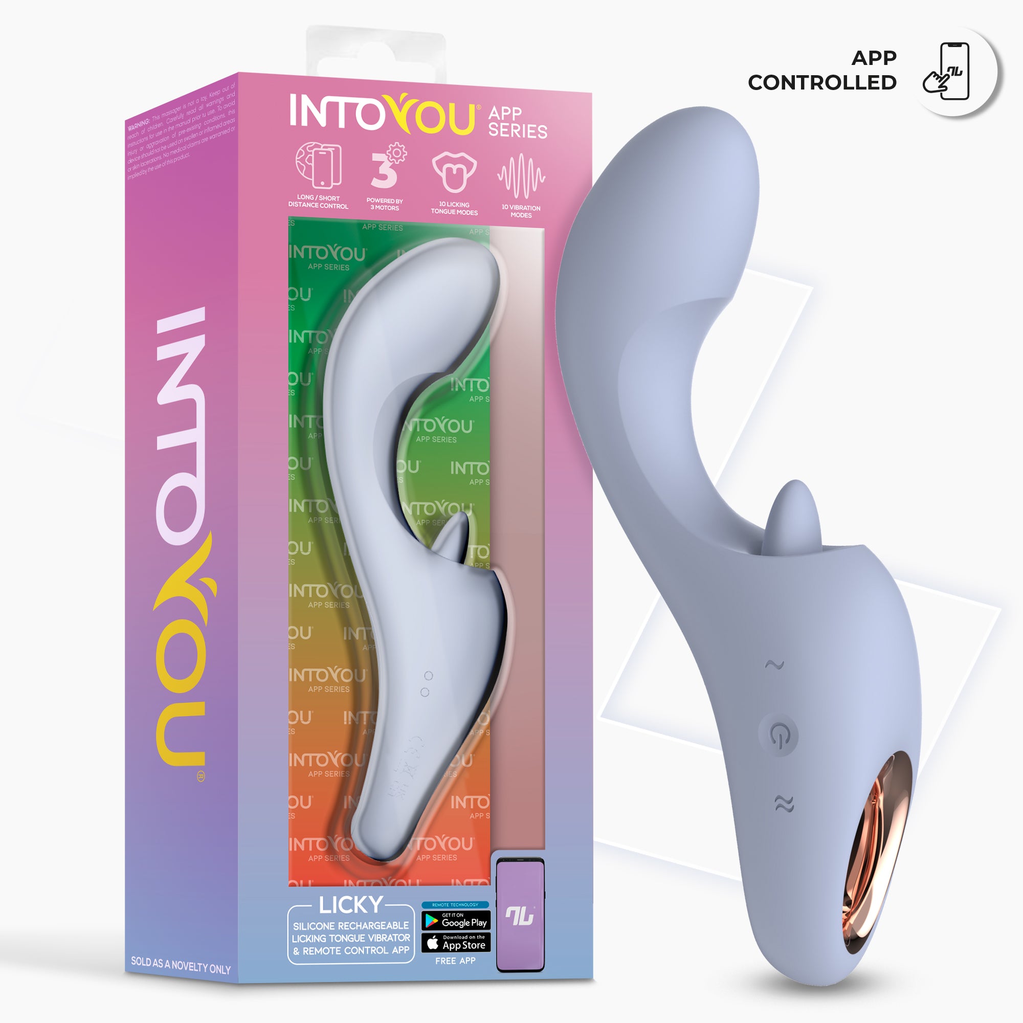 INTOYOU Licky stimolatore clitoride con lingua e app