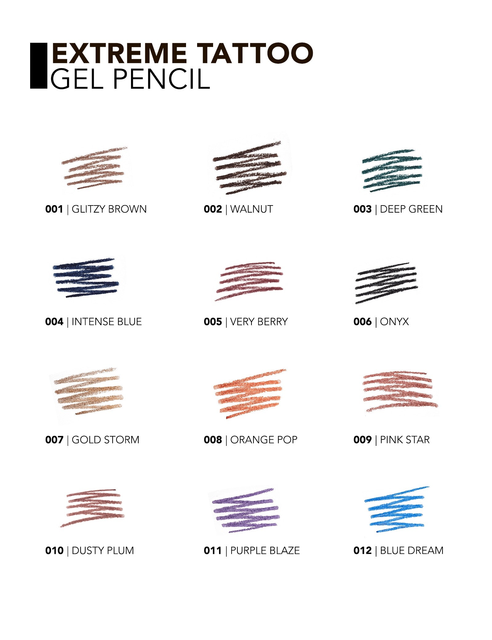 Pretty by Flormar Extreme Tattoo 01 Glitzy Brown eyeliner gel