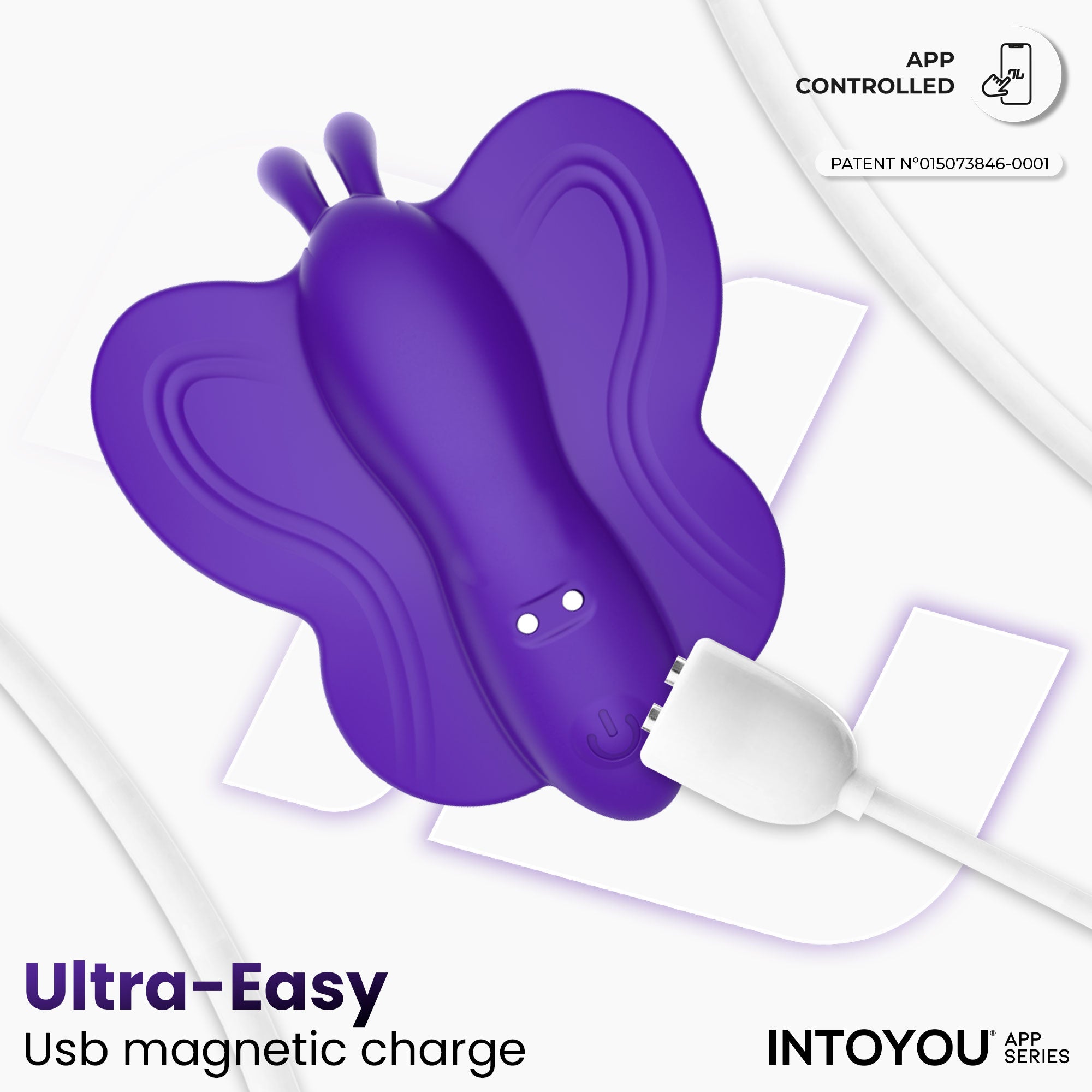 INTOYOU Wingy stimolatore farfalla clitoride viola app 10 modi
